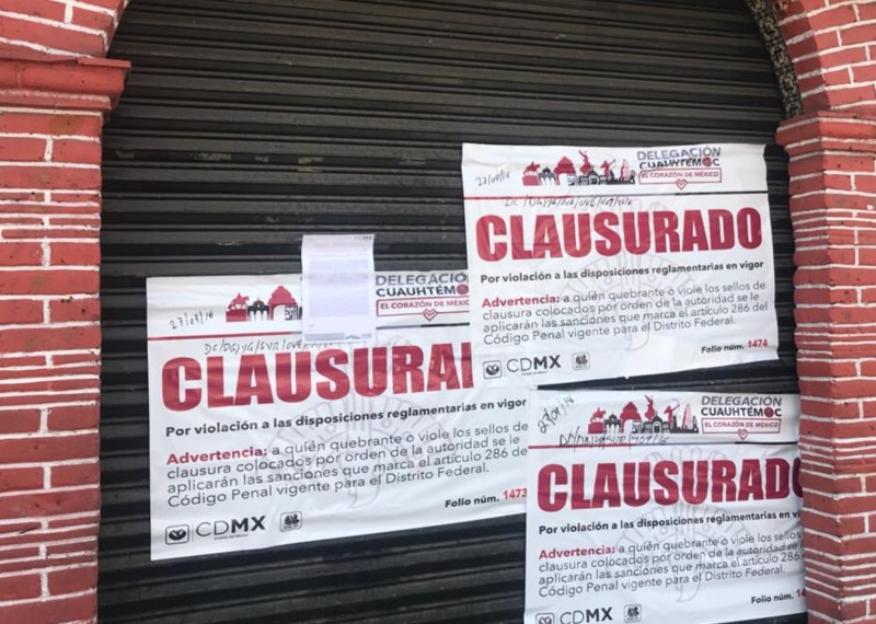 Multas y clausuras